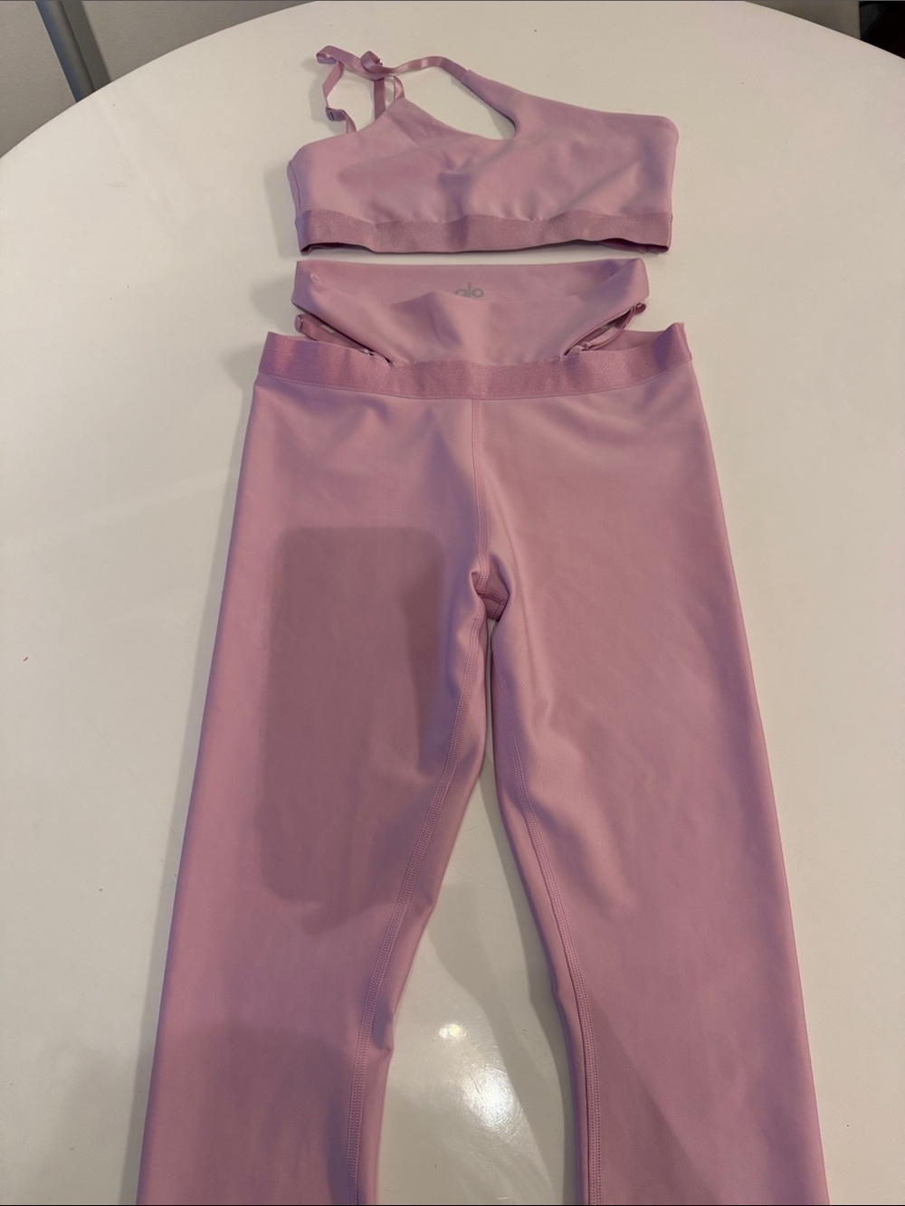 ALO Yoga Kids Light Pink Active Leggings